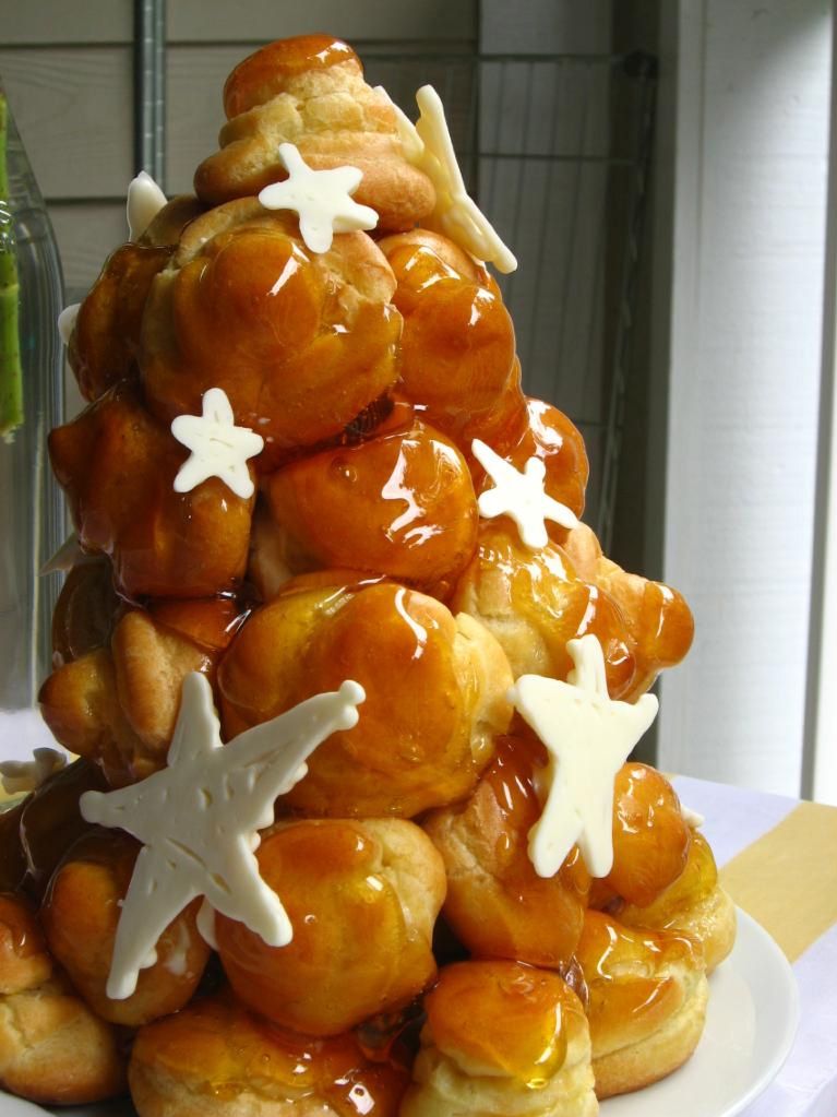 Caramel Cream Croquembouche Willow Bird Baking